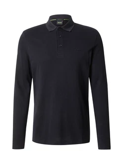 BOSS Poloshirt 'Plisy' schwarz