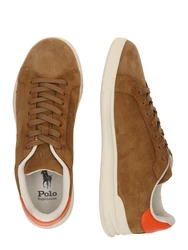 Polo Ralph Lauren Sneaker 'HRT CRT II' dunkelbeige / orange