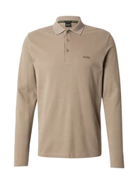 Poloshirt 'Plisy' dunkelbeige