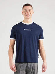 GUESS JEANS T-Shirt marine/weiß