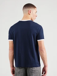 GUESS JEANS T-Shirt marine/weiß