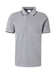 SELECTED HOMME Poloshirt SLHAtlas grau/schwarz/weiß