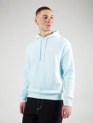 Nike Sportswear Sweatshirt 'Club Fleece' hellblau/weiß