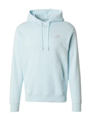 Nike Sportswear Sweatshirt 'Club Fleece' hellblau/weiß