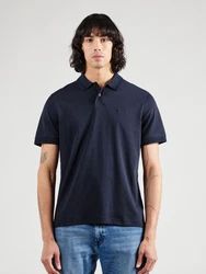 BOSS Poloshirt Pe_Interlock mit Polokragen dunkelblau