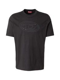 T-Shirt 'T-ADJUST-BIGOVAL' schwarz / schwarzmeliert