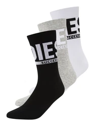 Diesel Socken 'SKM-RAY' Threepack Schwarz/Grau/Weiß