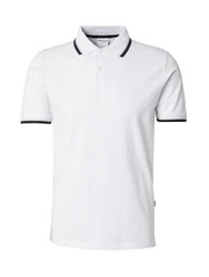 SELECTED HOMME Poloshirt SLHAtlas beige / navy / weiß