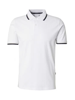 SELECTED HOMME Poloshirt SLHAtlas beige / navy / weiß
