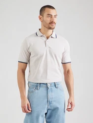 SELECTED HOMME Poloshirt SLHAtlas hellbeige/navy/weiß