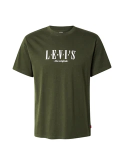 LEVI'S T-Shirt dunkelgrn/wei LEVI'S T-Shirt dunkelgrn/wei