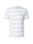 LEVI'S T-Shirt Original Housemark Tee grau/dunkelrot/weiß