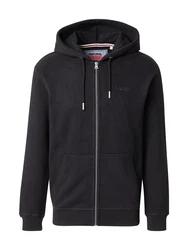 Superdry Sweatjacke Essential Logo Zip Hoodie schwarz