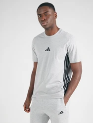 ADIDAS SPORTSWEAR Funktionsshirt 3S SJ graumeliert/weiß
