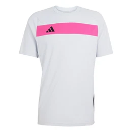 Funktionsshirt 'Tiro 25 Essentials' hellgrau / pink / schwarz