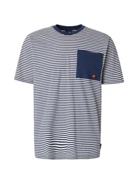 T-Shirt 'HIRST' navy / wei