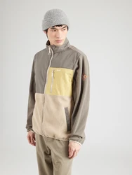 Iriedaily Fleecejacke 'Auf Deck' beige/pastellgelb/grau/grün