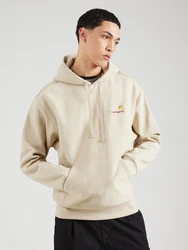 Carhartt WIP Sweatshirt 'American Script' hellbeige
