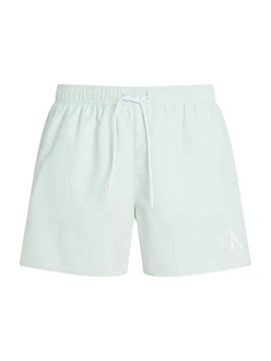 Calvin Klein Swimwear Badeshorts MEDIUM DRAWSTRING aqua/weiß