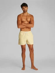 Calvin Klein Swimwear Badeshorts MEDIUM DRAWSTRING khaki/weiß