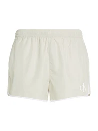 Badeshorts greige / wei