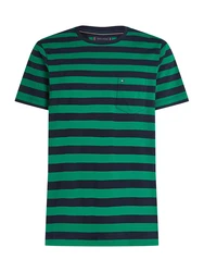 TOMMY HILFIGER T-Shirt 'Essential' dunkelblau / jade