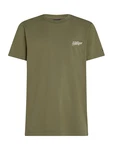 TOMMY HILFIGER T-Shirt 'SUMMER PHOTO' dunkelbeige / blau / hellblau / oliv