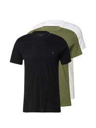 T-Shirt 'TONIC' (GOTS) kiwi / schwarz / wei
