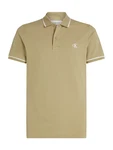 Calvin Klein Jeans Poloshirt hellbraun/weiß