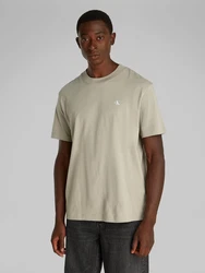 Calvin Klein Jeans T-Shirt taupe/weiß
