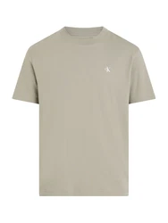 Calvin Klein Jeans T-Shirt taupe/weiß
