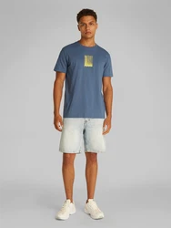 Calvin Klein Jeans T-Shirt rauchblau/gelb