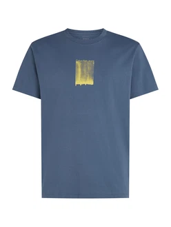 Calvin Klein Jeans T-Shirt rauchblau/gelb Calvin Klein Jeans T-Shirt rauchblau/gelb