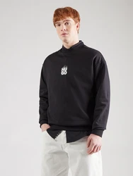 HUGO Sweatshirt Durungu hellgrau/schwarz/offwhite