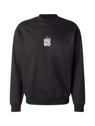 Sweatshirt 'Durungu' hellgrau / schwarz / offwhite