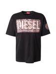 DIESEL T-Shirt 'T-BOXT-R22' rot / schwarz / offwhite