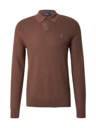 Pullover 'JOHNNY' dunkelbraun / hellgrau