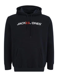 Jack & Jones Plus Sweatshirt marineblau / rot / weiß