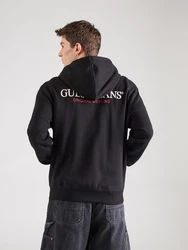 GUESS JEANS Sweatjacke rot/schwarz/weiß