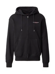 GUESS JEANS Sweatjacke rot/schwarz/weiß