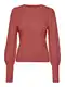 VERO MODA Pulover 'VMHOLLY POINTELLE'  hrđavo crvena