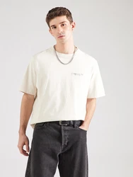 Abercrombie & Fitch T-Shirt 'EMEA' ecru/hellgrau