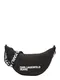 KARL LAGERFELD JEANS Torbica za okrog pasu 'ESSENTIAL'  črna / bela