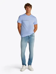 Tommy Jeans T-Shirt navy/pastellblau/weiß