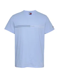 T-Shirt navy / pastellblau / wei