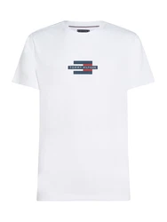 TOMMY HILFIGER T-Shirt marineblau/rot/weiß