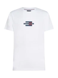 T-Shirt navy / rot / wei