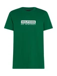 TOMMY HILFIGER T-Shirt grün/weiß