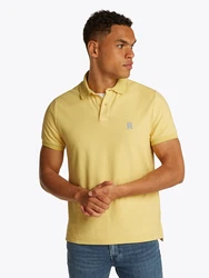 TOMMY HILFIGER Poloshirt hellblau/gelb