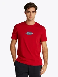 TOMMY HILFIGER T-Shirt dunkelblau/blutrot/weiß